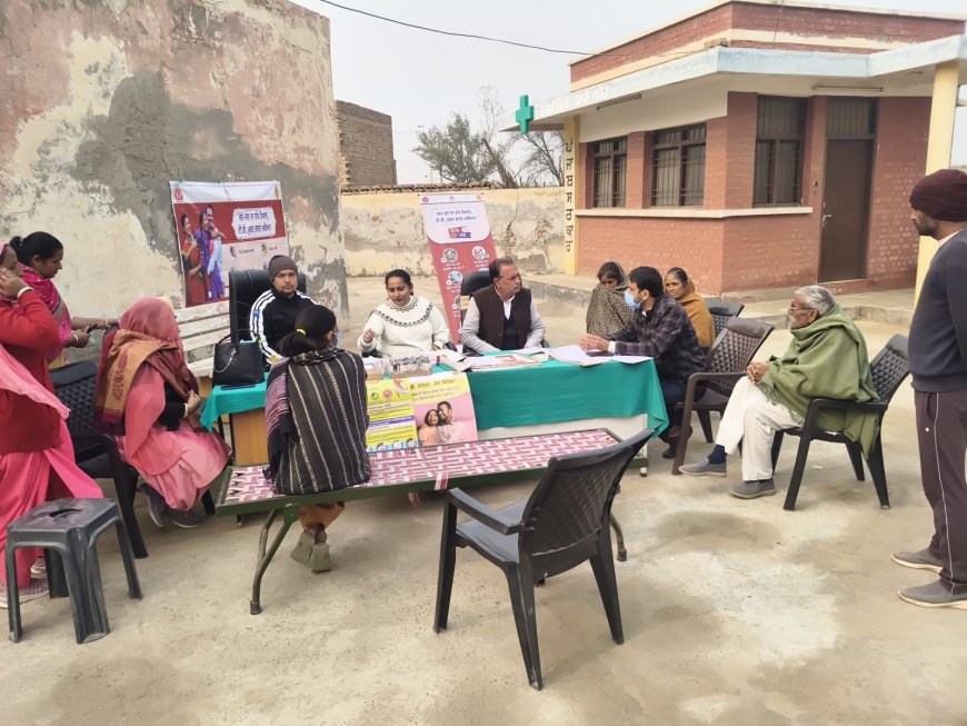 100 दिवसीय टीबी मुक्त भारत अभियान, खियोवाली ढाब में लगाया निकष्य शिविर